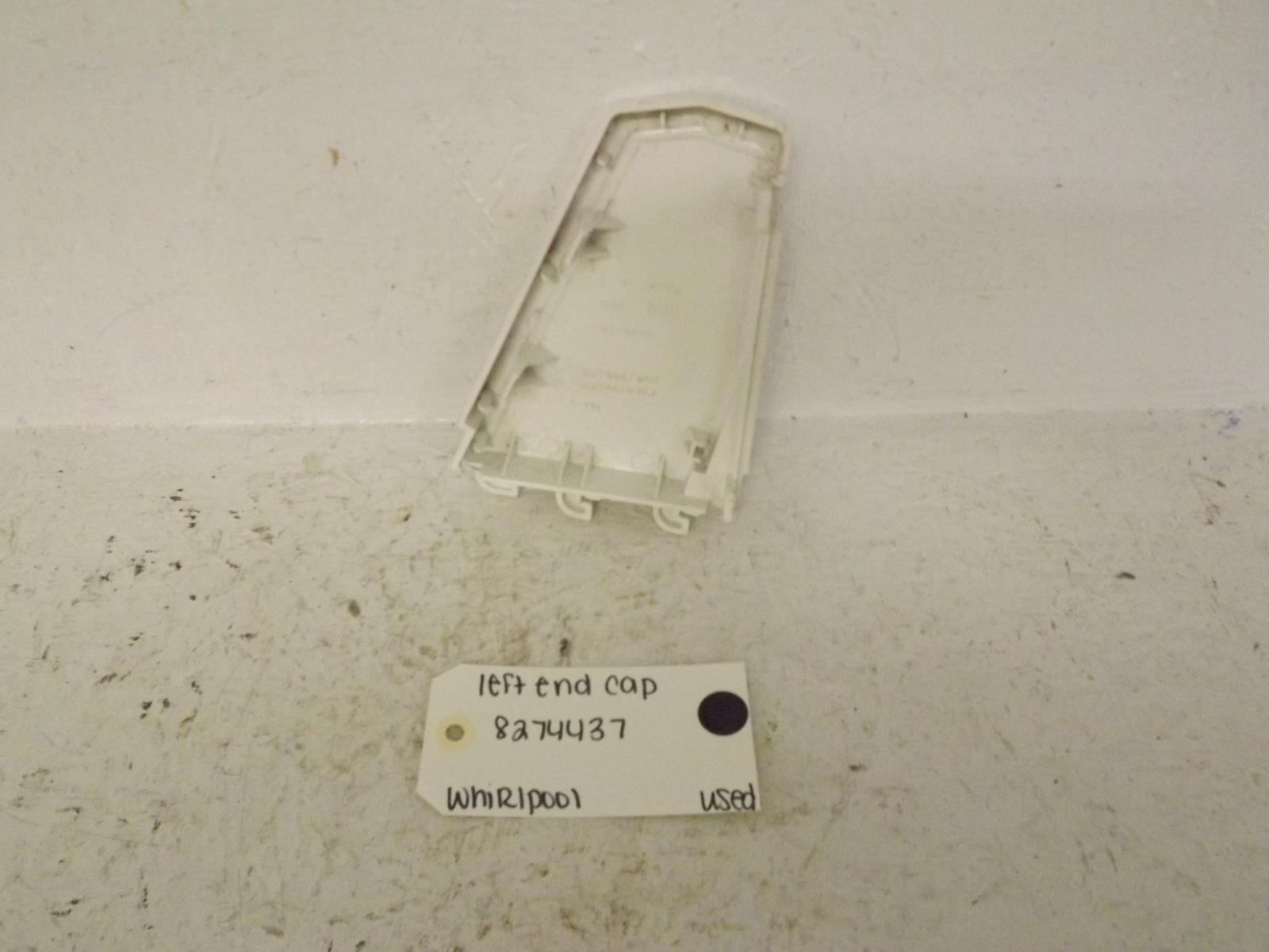 Whirlpool Washer 8274437 Left End Cap Used Whirlpool Washer 8274437 Left End Cap Used